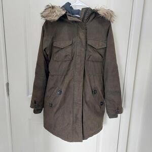 Aritzia Community Parka Women's XS Military Edition Paradigm Fishtail Down Green